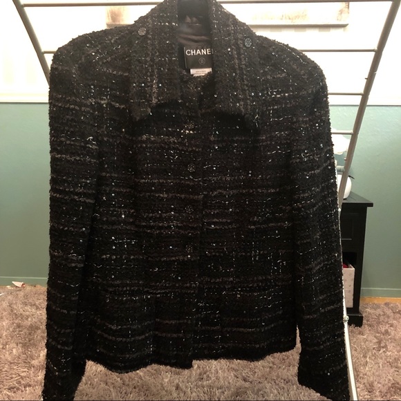 black chanel tweed jacket